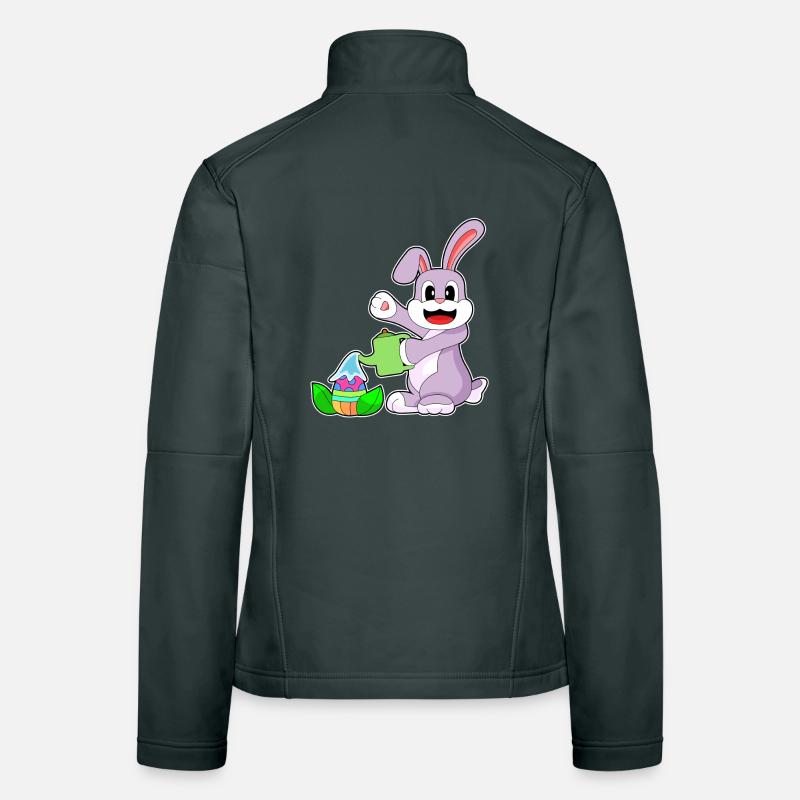 Bunny Easter Garden Women's Softshell Jacket