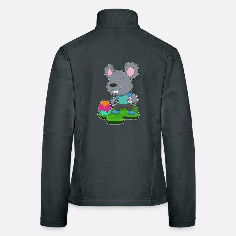Mouse Easter Easter Egg Women's Softshell Jacket