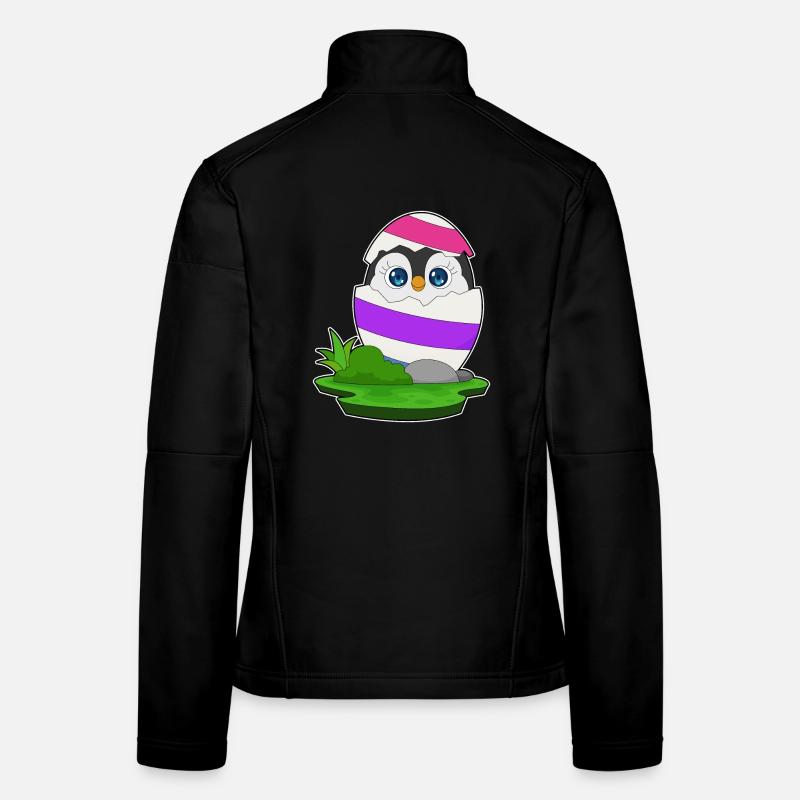 Oeuf de Pâques pingouin de Pâques Veste en tissu softshell Femme