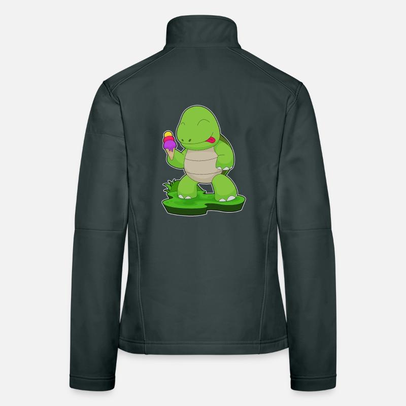 Turtle Waffle Ice Cream Women's Softshell Jacket