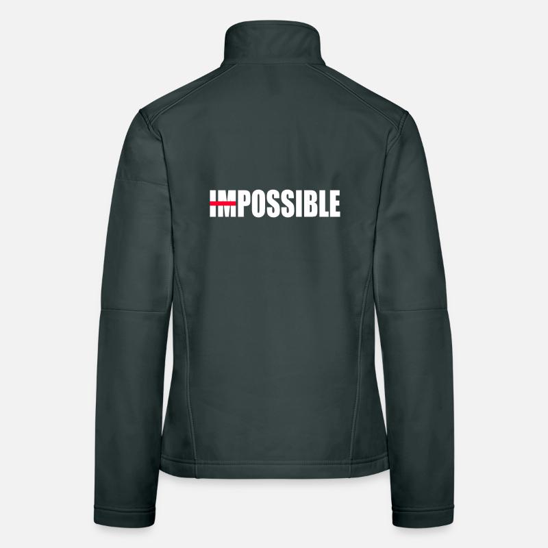 Une motivation pas impossible Veste en tissu softshell Femme