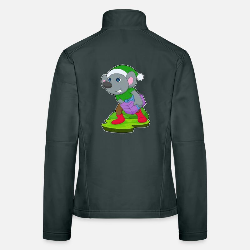 Mouse Christmas Package Women's Softshell Jacket