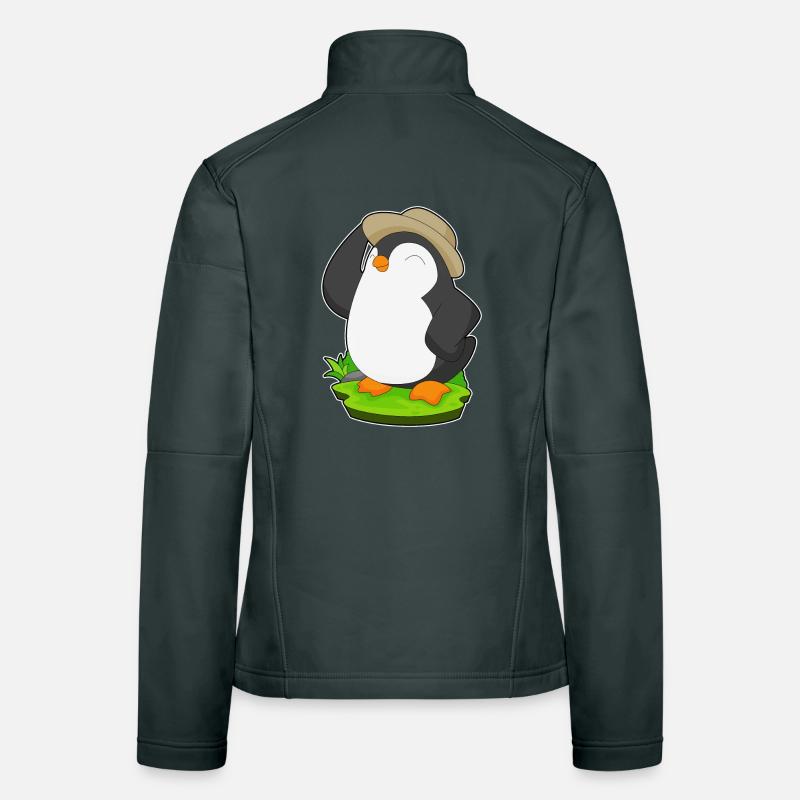 Penguin Hat Women's Softshell Jacket