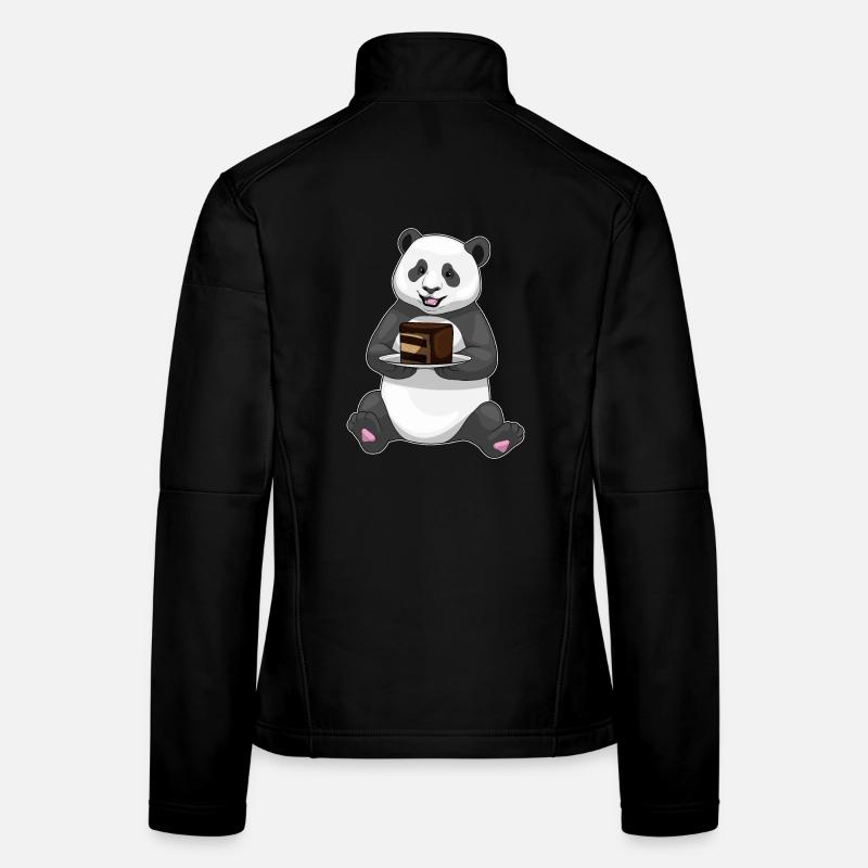 Gâteau Panda Veste en tissu softshell Femme