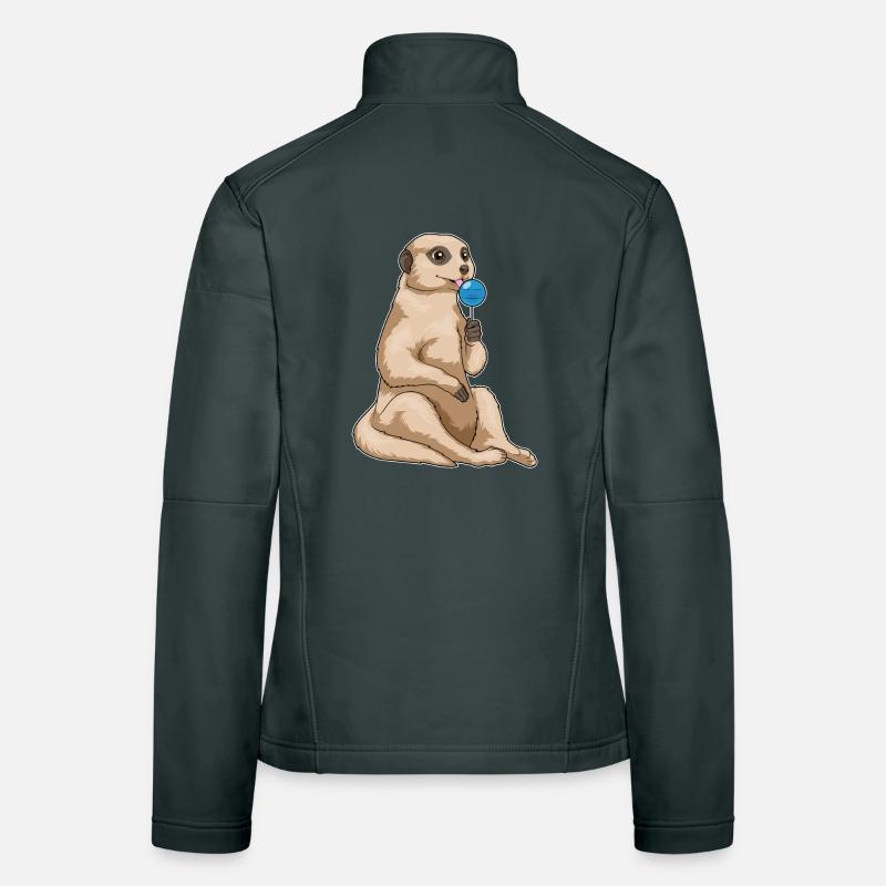 Suces suricates Veste en tissu softshell Femme