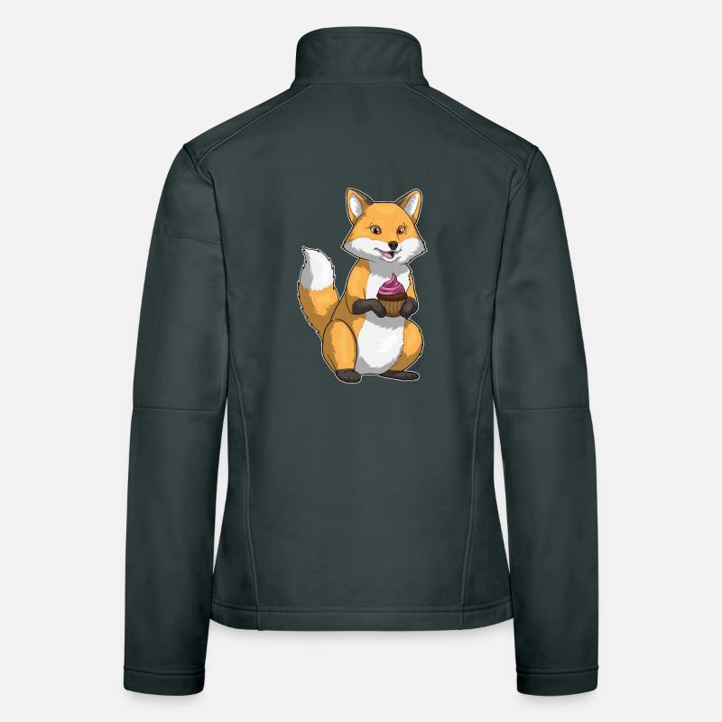 Fuchs Cupcake Frauen Softshelljacke