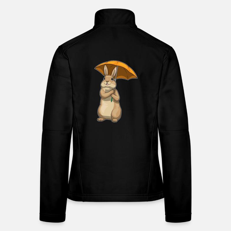 Hase Regenschirm Frauen Softshelljacke