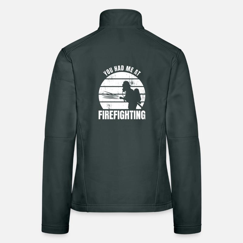 Firefighter Saying Women's Softshell Jacket