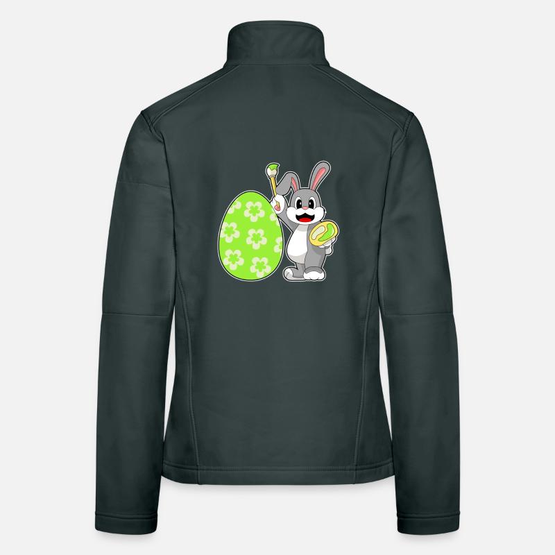 Bunny Easter Coloring Women's Softshell Jacket