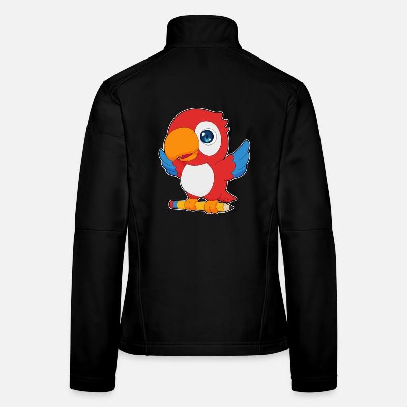 École de crayon Perroquet Pupil Veste en tissu softshell Femme