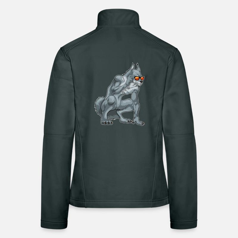 Werwolf Halloween Sonnenbrille Frauen Softshelljacke