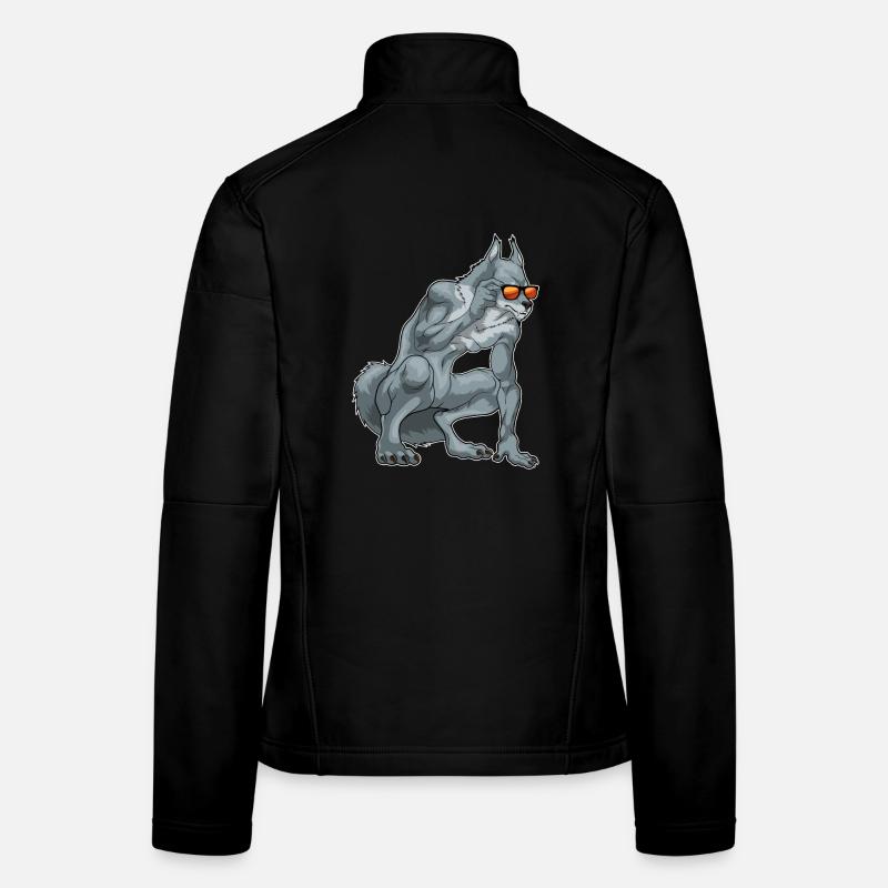 Werwolf Halloween Sonnenbrille Frauen Softshelljacke