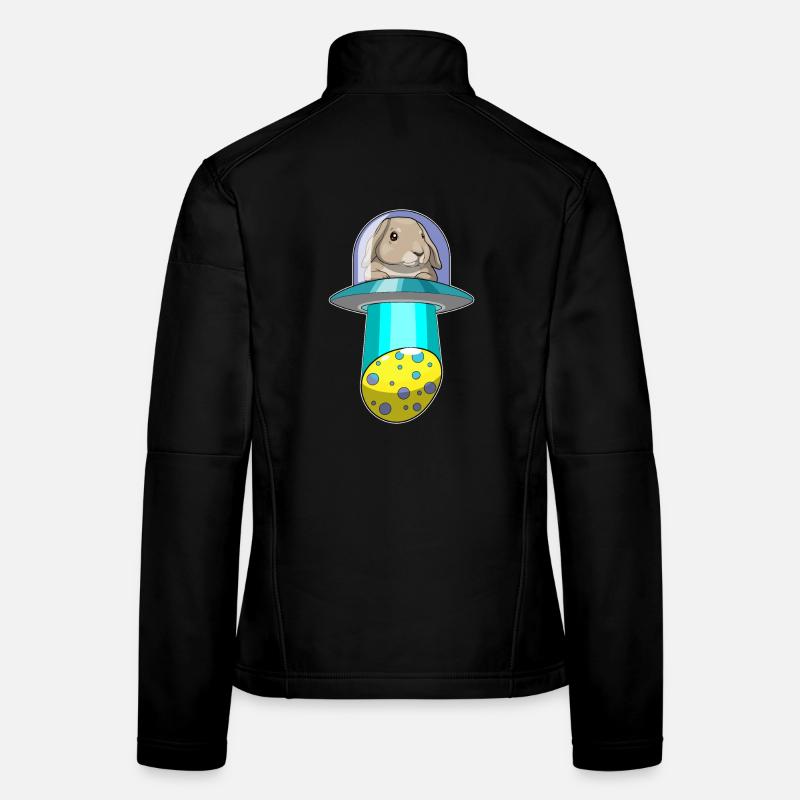 Vaisseau spatial de Pâques Bunny Veste en tissu softshell Femme