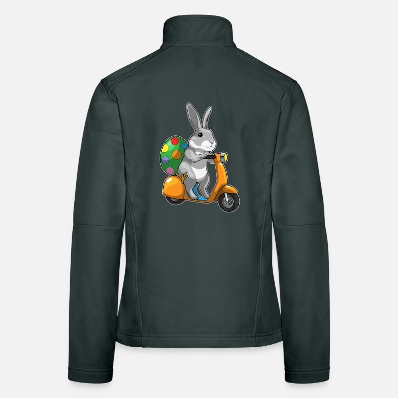 Trottinette de Pâques Bunny Veste en tissu softshell Femme