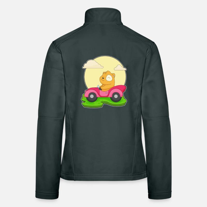 Hamster Auto Frauen Softshelljacke