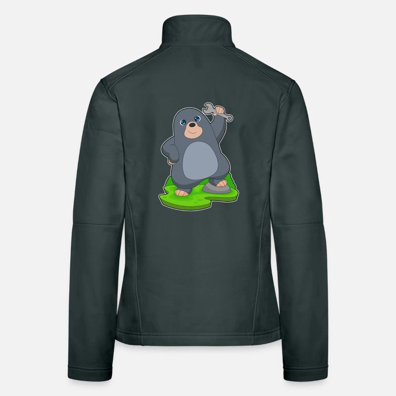 Atelier de clé mécanique Mole Veste en tissu softshell Femme