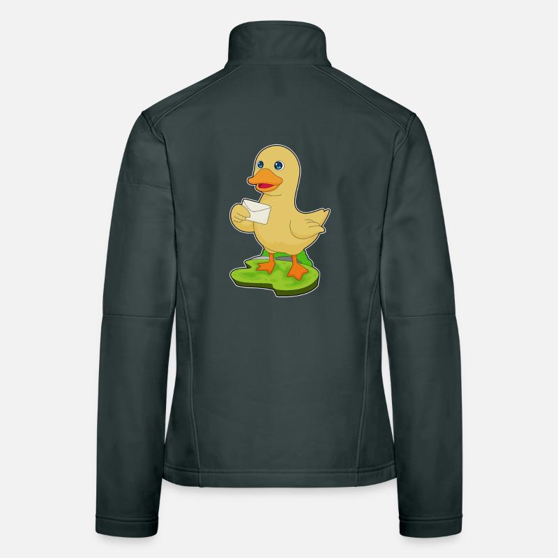 Lettre de canard Veste en tissu softshell Femme