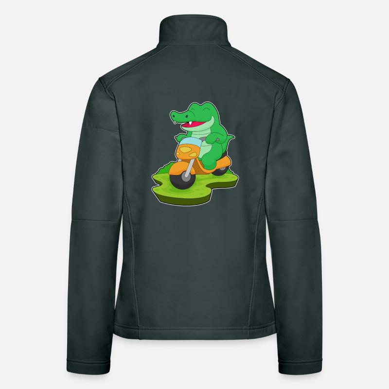 Crocodile Scooter Veste en tissu softshell Femme