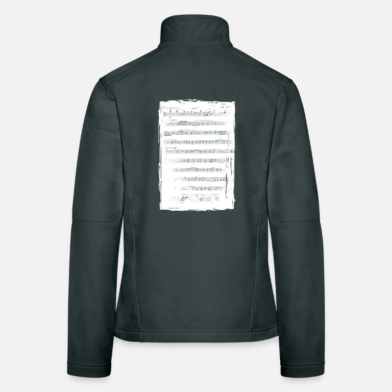Partition de musique Veste en tissu softshell Femme