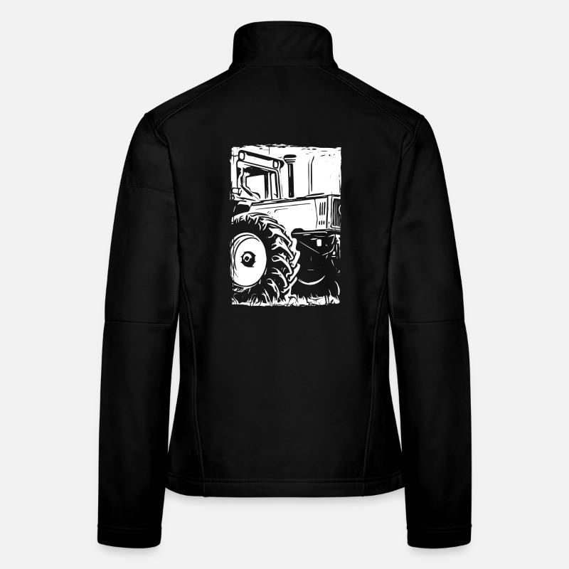 Traktor MB-trac Abdruck Frauen Softshelljacke