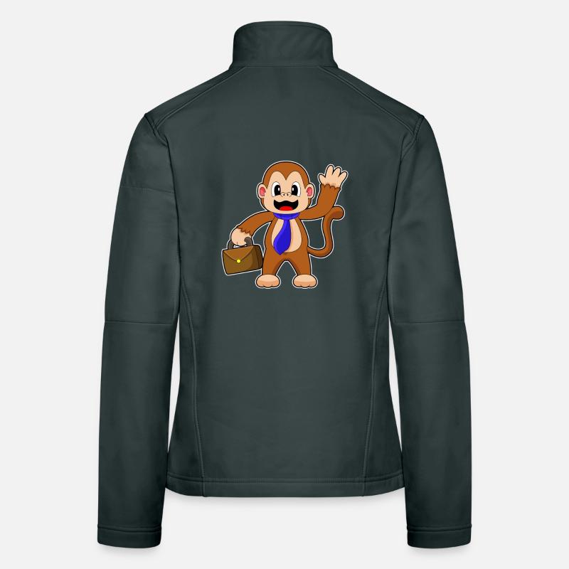 Porte-documents Monkey Entrepreneur Veste en tissu softshell Femme