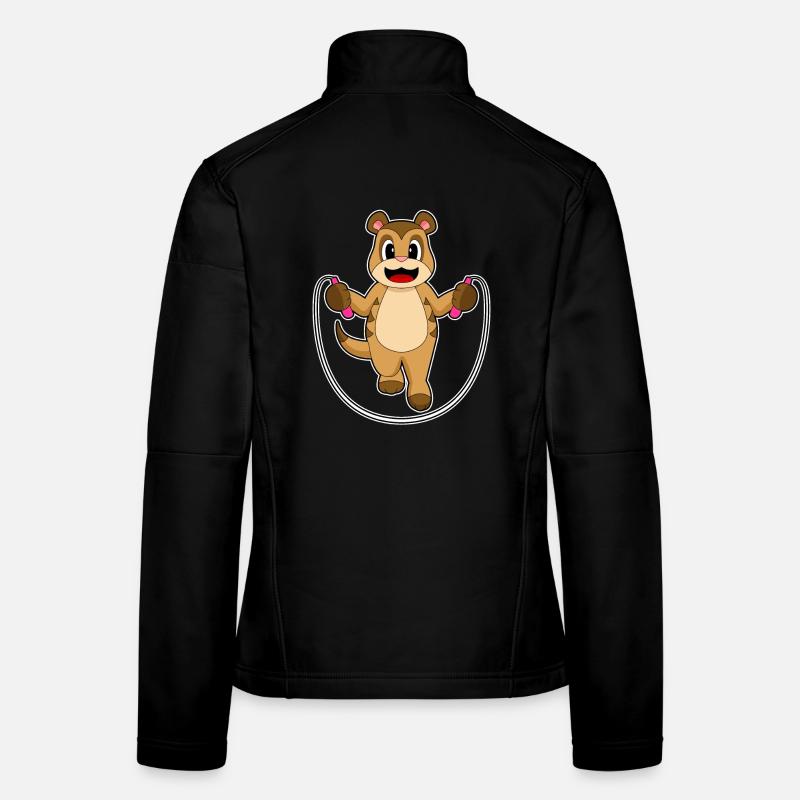 Forme physique pour sauter à la corde sur la corde suricate Veste en tissu softshell Femme