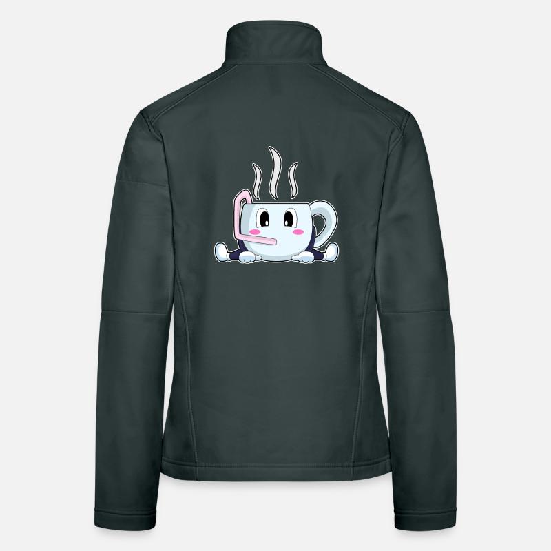 tasse de café Veste en tissu softshell Femme
