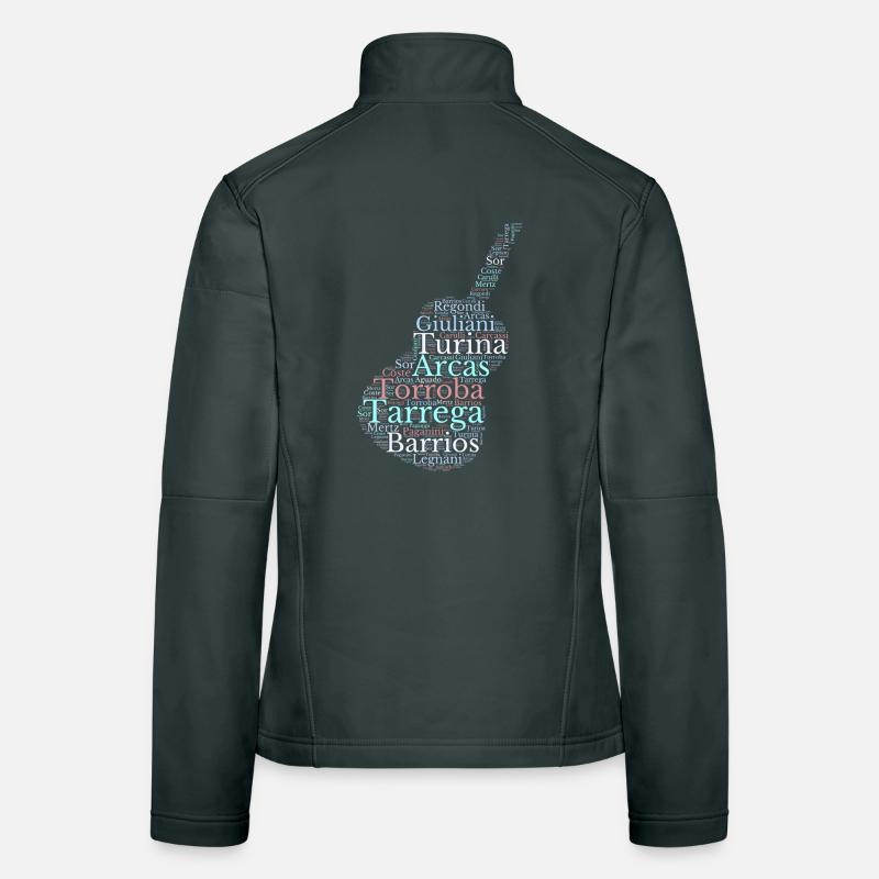 Composers for Spanish Classical Guitar Women's Softshell Jacket