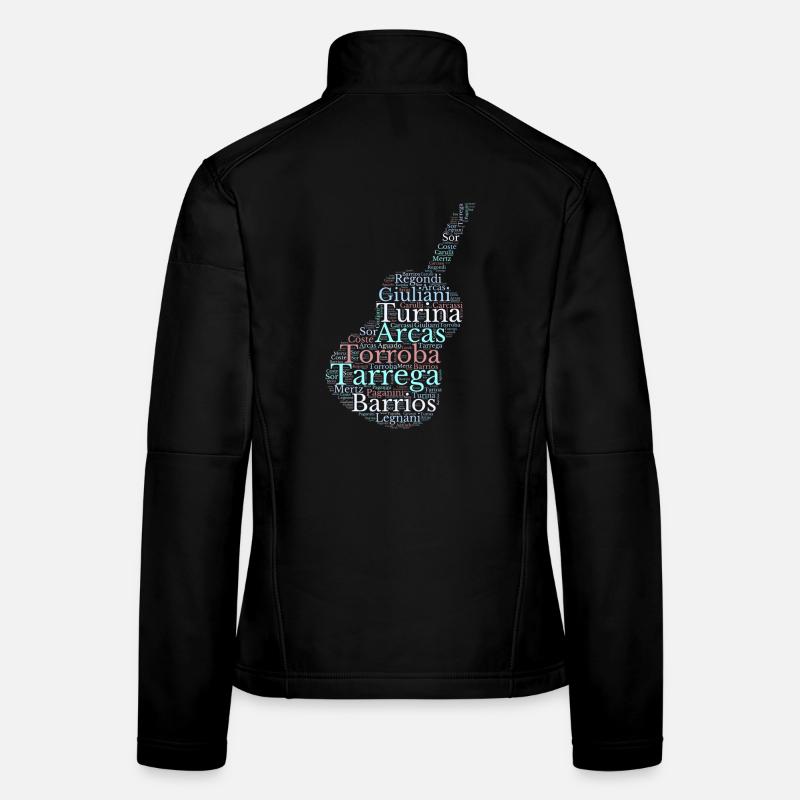 Compositeurs pour Guitare classique espagnole Veste en tissu softshell Femme