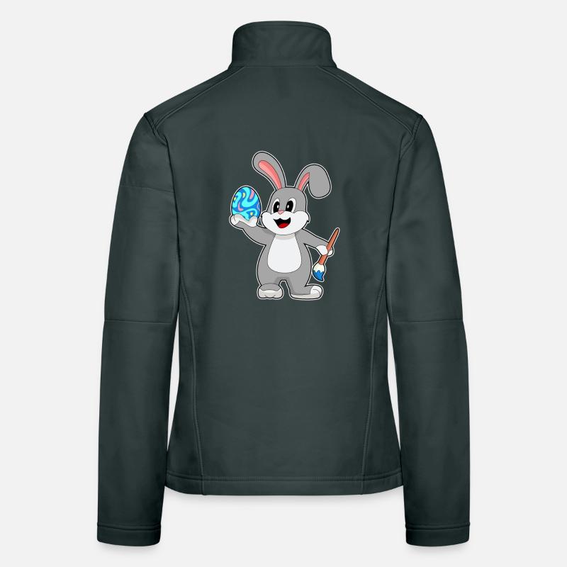 Bunny Easter Coloring Women's Softshell Jacket