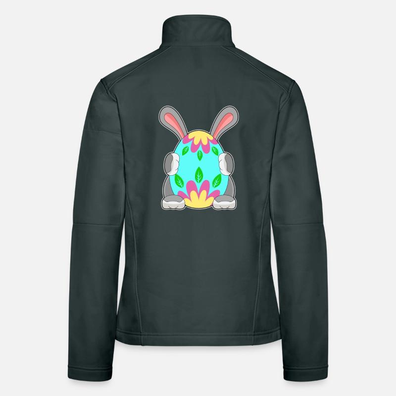 Cachette d’oeuf de Pâques lapin de Pâques Veste en tissu softshell Femme