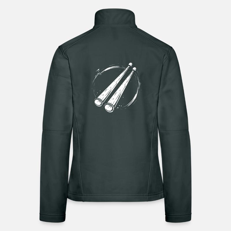 Drumsticks Sketch Women's Softshell Jacket