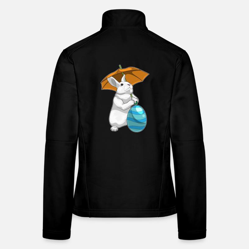 Parapluie de Pâques du Lapin de Pâques Veste en tissu softshell Femme