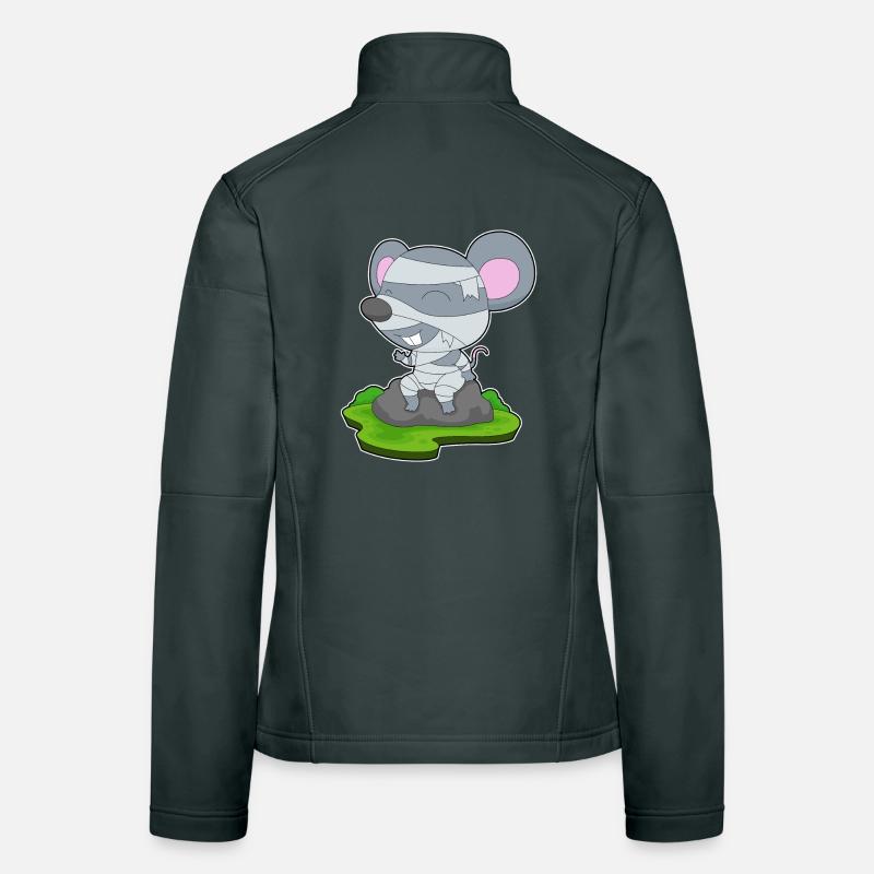 Mouse Halloween Mummy Women's Softshell Jacket