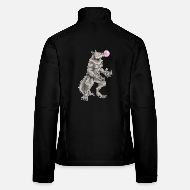 Loup-garou Halloween chewing-gum Veste en tissu softshell Femme