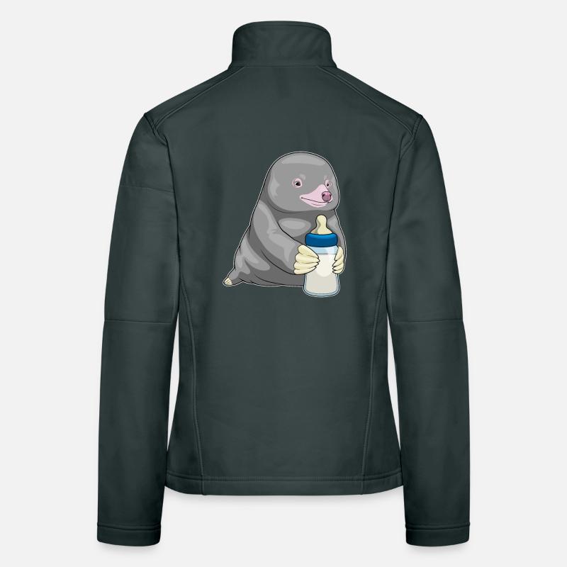 Mole Lait de biberon Veste en tissu softshell Femme