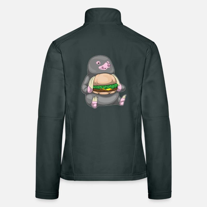 Maulwurf Cheeseburger Frauen Softshelljacke