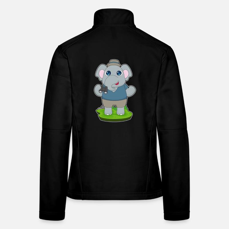 Jumelles éléphant Veste en tissu softshell Femme