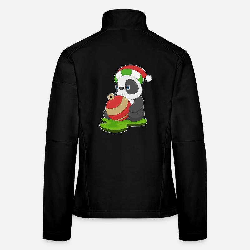 Bal de Noël Panda Veste en tissu softshell Femme