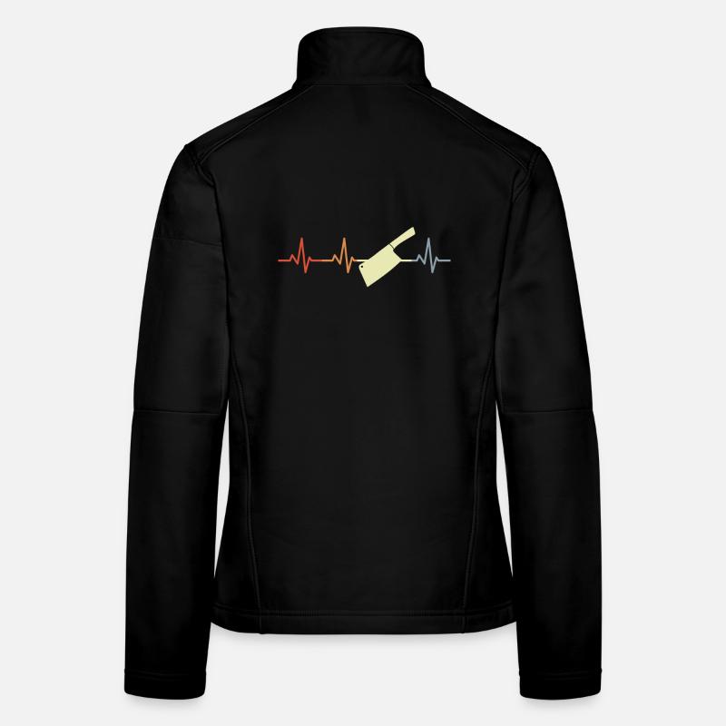 Hackmesser Herzklopfen Frauen Softshelljacke
