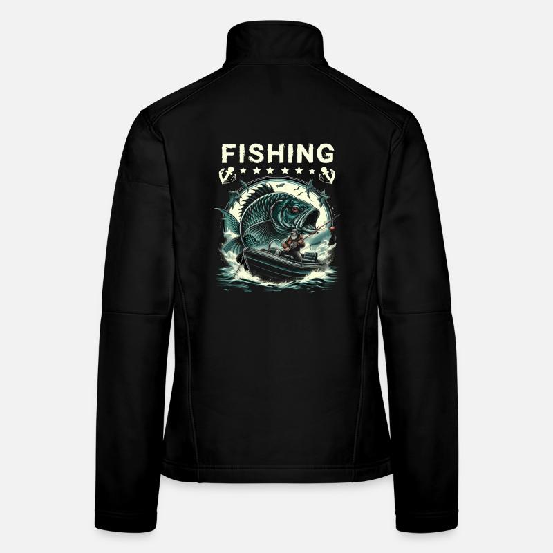 Majestic Carp Vintage Angler Women's Softshell Jacket