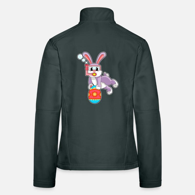 Plongée de Pâques avec les lapins Veste en tissu softshell Femme