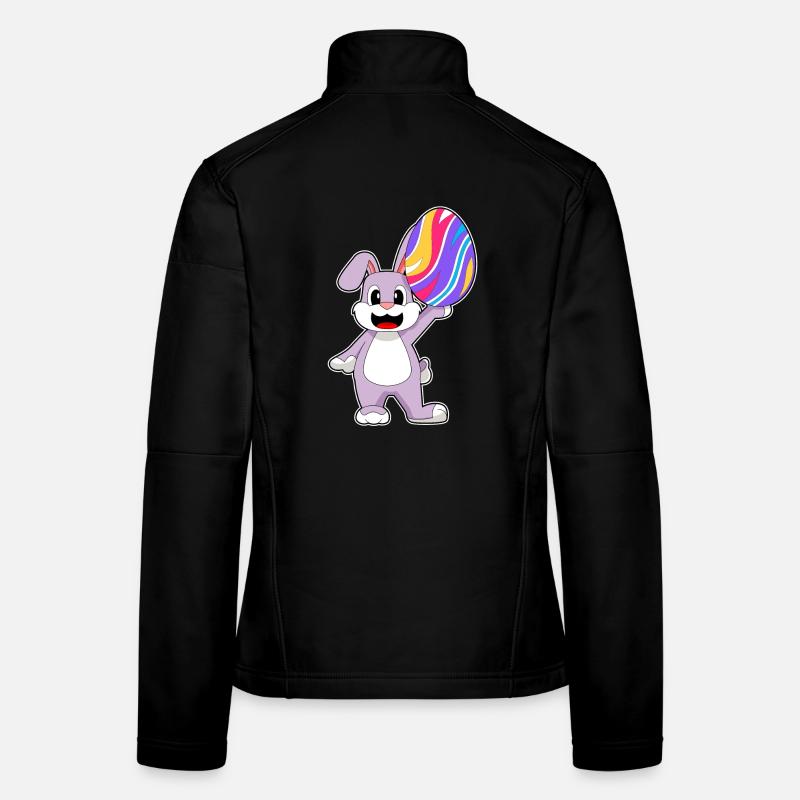 Œuf de Pâques lapin de Pâques Veste en tissu softshell Femme