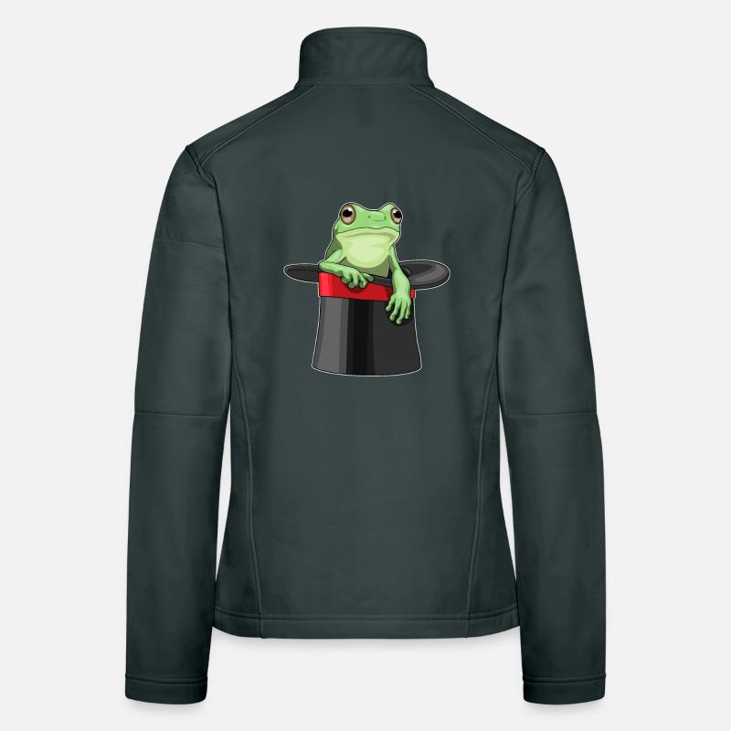 Frog Wizard Top Hat Women's Softshell Jacket