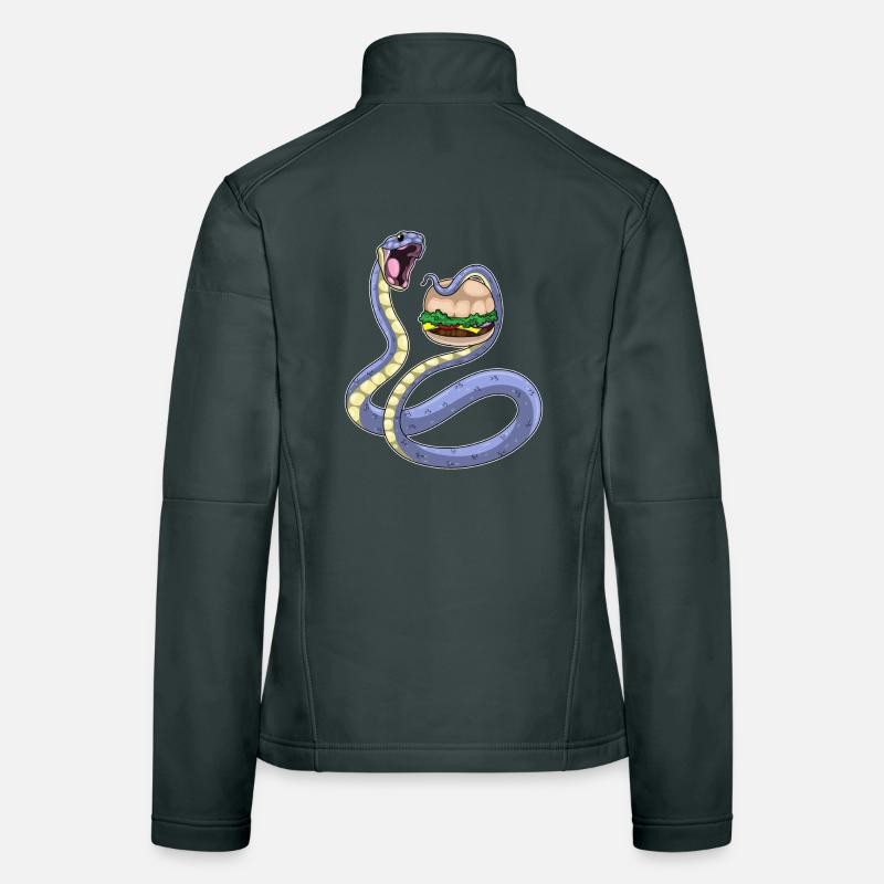 Schlange Cheeseburger Frauen Softshelljacke