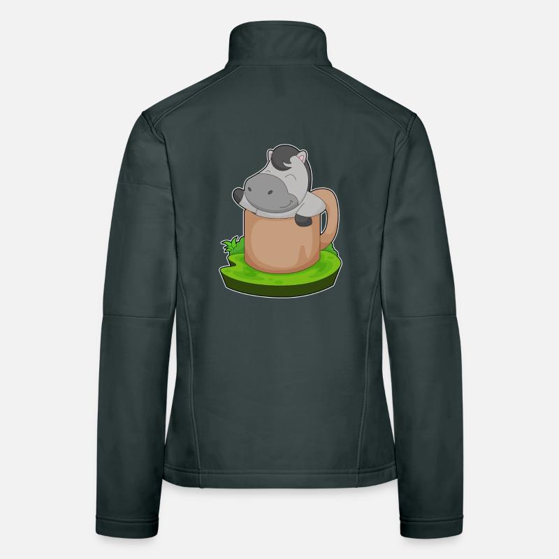 Pferd Becher Frauen Softshelljacke