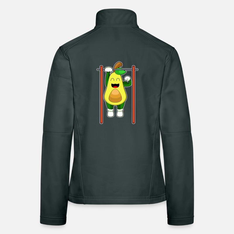 Avocado Bodybuilder Tractions Culturisme Veste en tissu softshell Femme