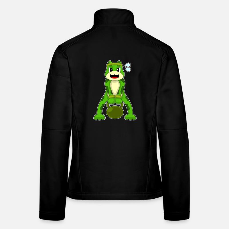 Frog Bodybuilder Haltère Musculation Veste en tissu softshell Femme