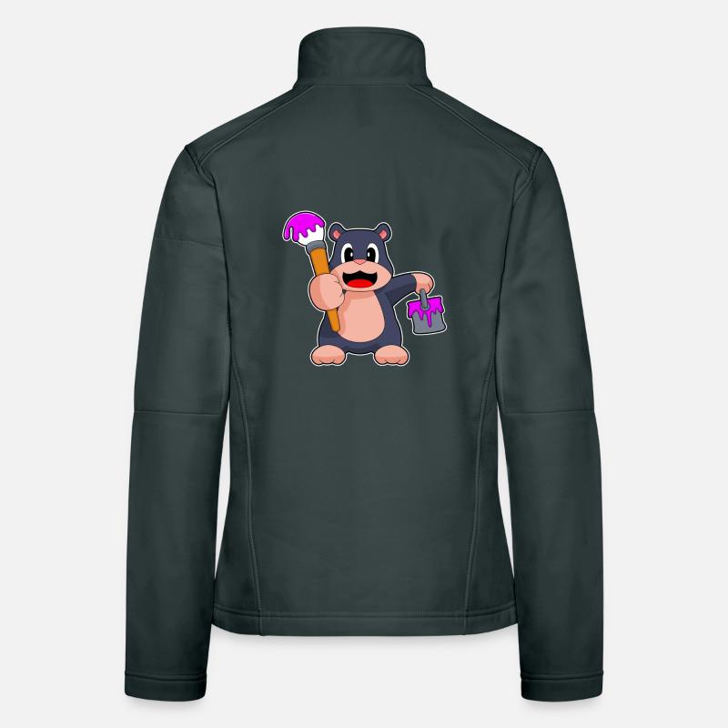 Mole, Painter, Brush, Paint Women's Softshell Jacket