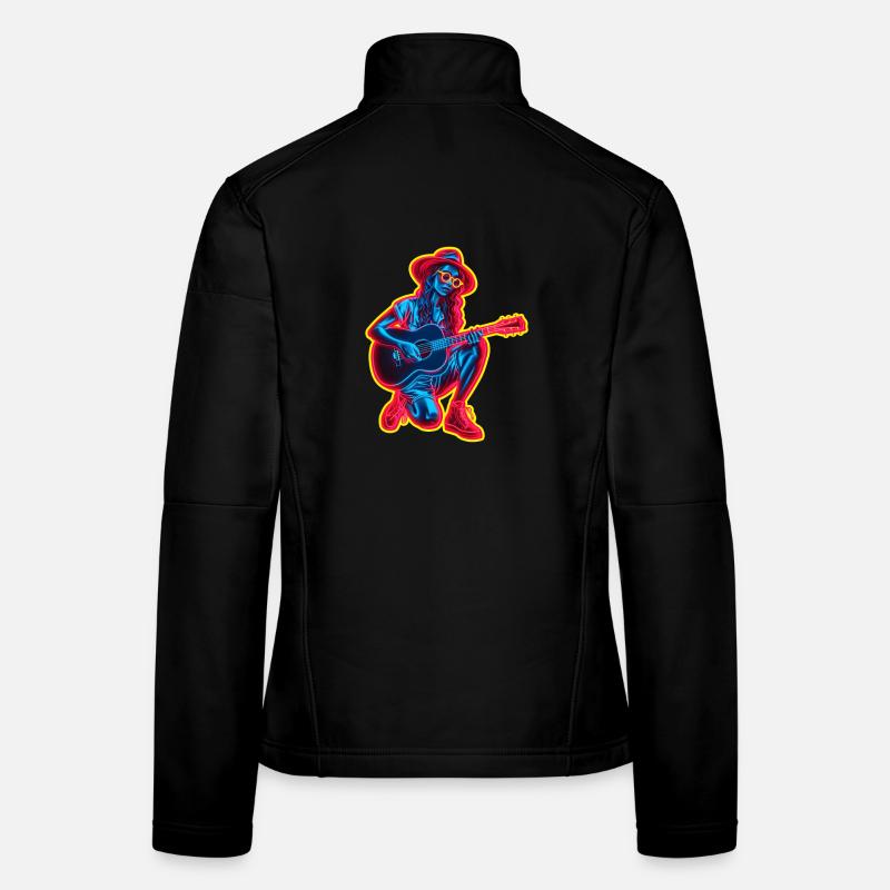 Guitariste rétro Veste en tissu softshell Femme